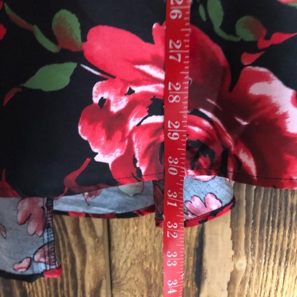 B. Smart - Floral Print Mini Homecoming Dress - 3 - Picture 10 of 11